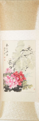 A Chinese Floral Handscroll