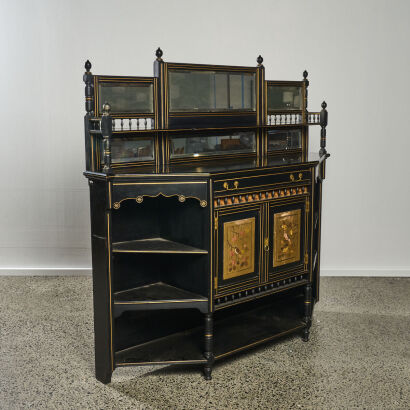 A Late 19th Century Aesthetic Movement Ebonised Sideboard