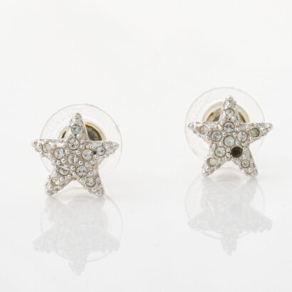 Swarovski Crystal Star Earrings with Box