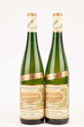 (2) 1985 Weingut Max Ferd Richter Brauneberger Juffer Riesling Spatlese Trocken