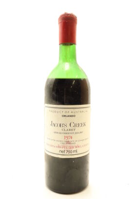 (1) 1974 Jacob's Creek Claret Shiraz - Cabernet - Malbec, Australia (LMS)