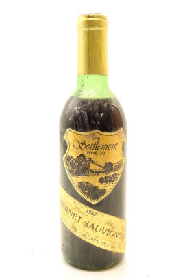 (1) 1982 The Settlement Wine Co. Cabernet Sauvignon, McLaren Vale, 375ml