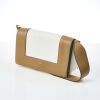 Celine, Bi-colour Brown and White Leather Frame Bag