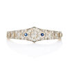 16ct Yellow Gold, Art Deco style, .38ct Sapphire and 2.11ct Diamond Bracelet