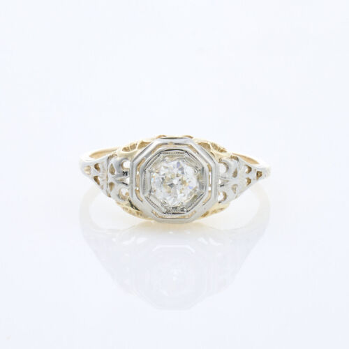 14ct Yellow Gold, .36ct Estate Diamond Ring