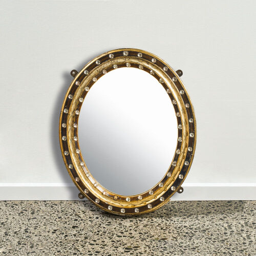 A Rare 19th Century Irish Oval Mirror 