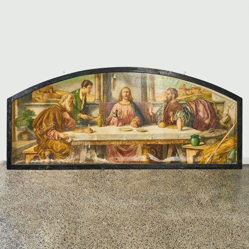 A Large Painting of Jesus and His Disciples by Raimund Germela