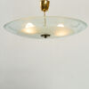A 1930s Italian Zodiac Glass Pendant Ceiling Light - 2