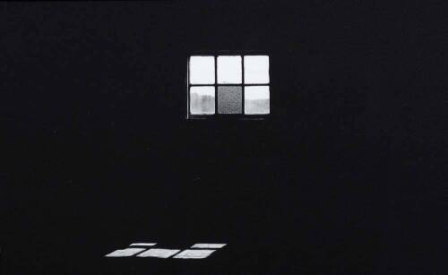 PHOTOGRAPHER UNKNOWN North Attic Window #1 Aurora View from the Interior of Ralph Hotere's Studio at Observation Point, Port Chalmers