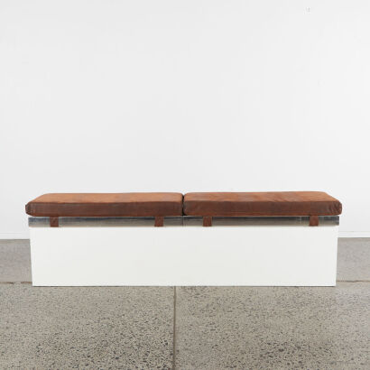 A Modernist Pierre Cardin Storage Bench