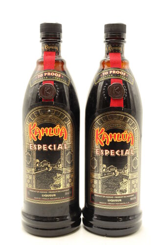 (2) Kahlua Liqueur Especial, Mexico, 35% ABV, 1000ml