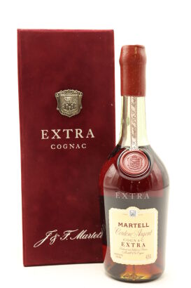 (1) Martell Extra Cognac, circa 1980s, 43% ABV (GB)