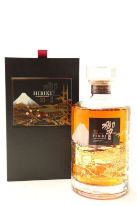 (1) Hibiki 21 Year Old Kacho Fugetsu Limited Edition Blended Japanese Whisky, 43% ABV, (GB)