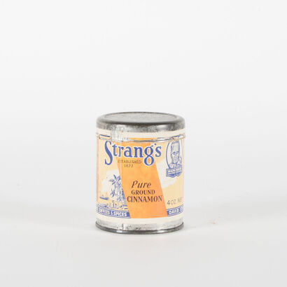 A Strangs Ground Cinnamon Maori Brand Tin