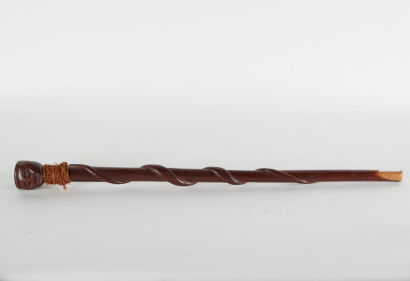 A Papua New Guinea Carved Walking Stick