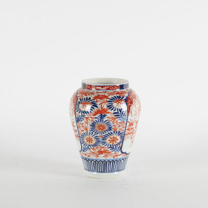 An Asian Hand Painted Ceramic Vase