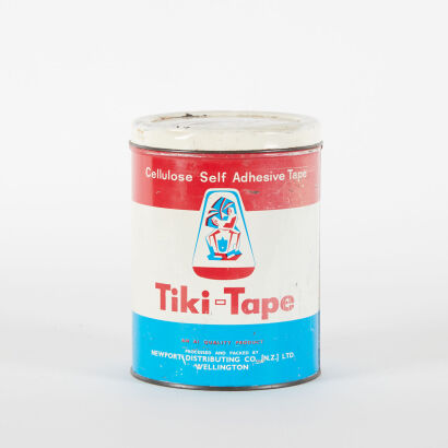 A Tiki Tape Tin Newport Distributers Wellington C1970