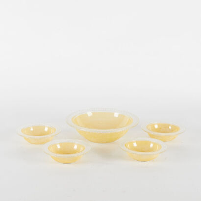 A Set Of Five Carnival Bowls