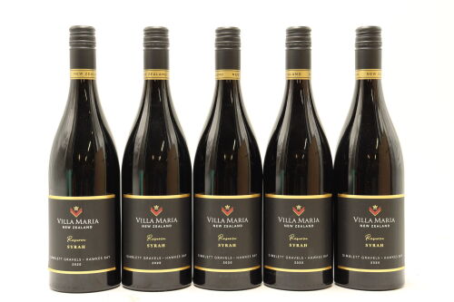 (5) 2020 Villa Maria Reserve Syrah, Gimblett Gravels [D96]