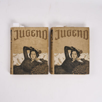 JUDGEND Munchner Illustrwochen Wochenschrift Volume 1 & 2 1905