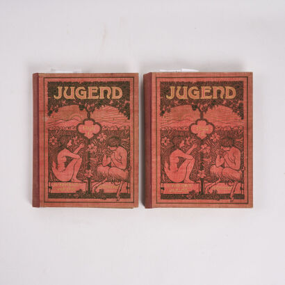 JUDGEND Munchner Illustrwochen Wochenschrift Volume 1 & 2 1896