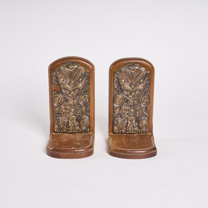 A Pair Of Tiki Bookends