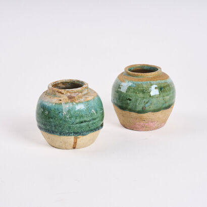 A Pair Of Pottery Vases