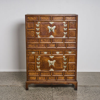 A Korean Chest with Butterfly Hinges