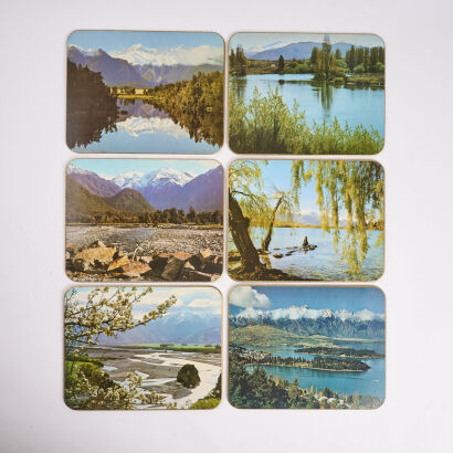 A Set Of Six Vintage New Zealand Place Mats