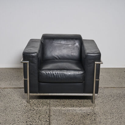 A Le Corbusier LC3 style Armchair