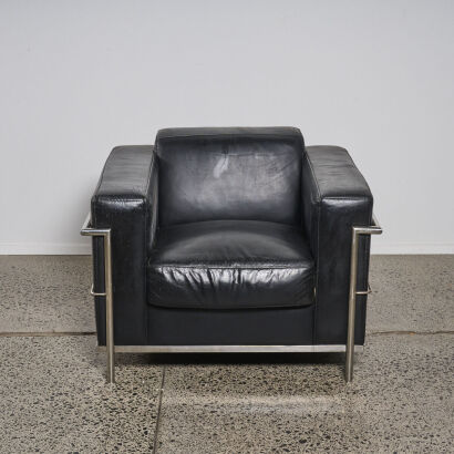 A Le Corbusier LC3 style Armchair