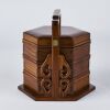 中国老花梨木三撞提梁食盒 / An Old Wood Tiered Box - 2