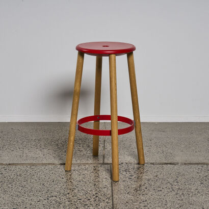 An IMO Barstool in Red