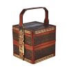 十九世纪中国双层竹编提梁食盒 / A 19th Century Chinese Bamboo Dinner Box