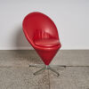 A Vernon Panton Cone Style Chair in Red - 2