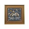 十八世纪中国清乾隆年间缂丝红顶仙鹤一品文官補子 / An 18th Century Chinese Qing Dynasty Qianlong Period Red Head Crane Embroidered Silk Rank Badge