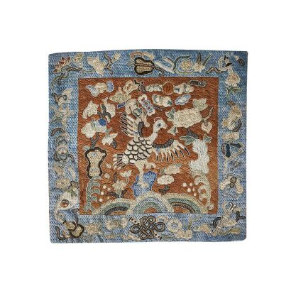 十九世纪东方凤凰補子 / A 19th Century Eastern Phoenix Embroidered Silk Rank Badges