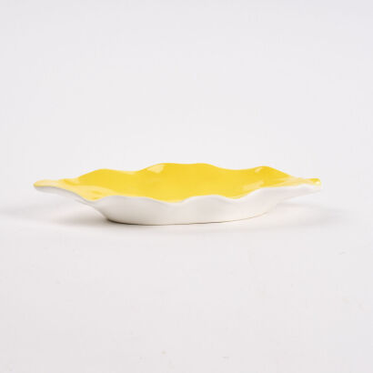 A Studio Ceramics Puka Leaf Platter