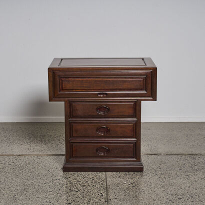 An Asian Solid Rosewood Storage Unit