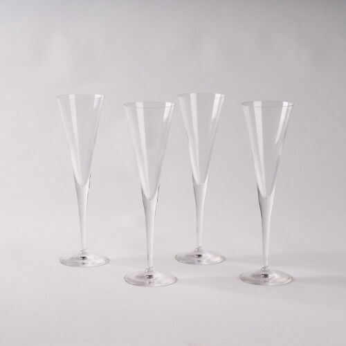 A Set Of Four Riedel Toasting Flutes