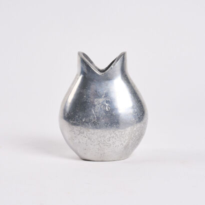 A Polished Aluminium Bud Vase