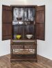 十八世纪中国虎皮纹木（楠木）带座圆角柜 / An 18th Century Chinese Tiger Skin Wood Round-Cornered Tapered Cabinet(Yuanjiaogui) - 2