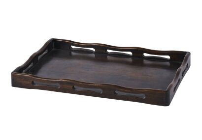 十九至二十世纪初期中国老红木茶盘 / A 19th to Early 20th Century Chinese Old Wooden Tray