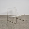 A Charles Hollis Jones USA Sixties Lucite And Chrome Sling Chair - 2