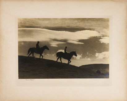 J Llyod Wilson Sunset Rides Silver Gelatin Print