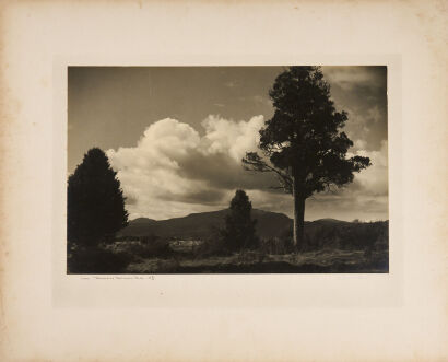 J Llyod Wilson View Tongariro National Park Silver Gelatin Print