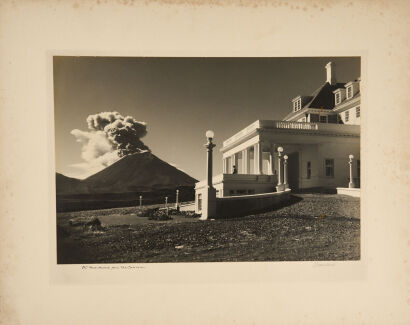 J Llyod Wilson Mt Ngauruhoe From The Chateau Silver Gelatin Print