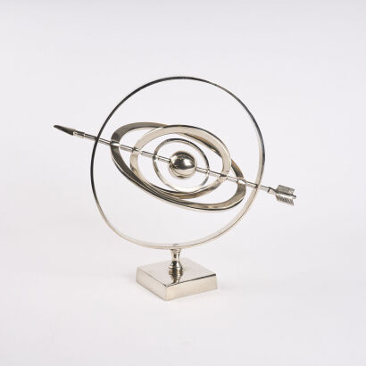 A Chrome Armillary Sphere