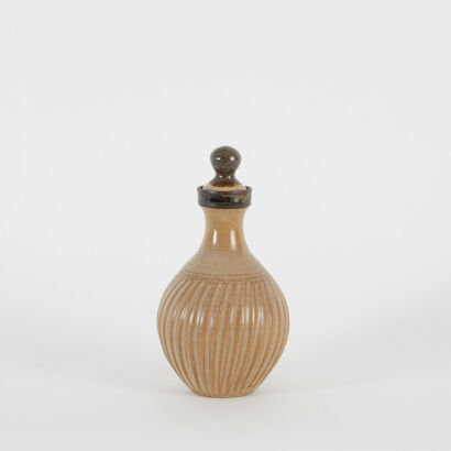 A Studio Ceramics Bottle with a Stopper