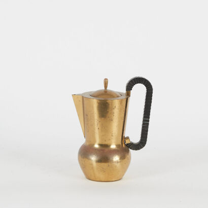 An Italian Brass Coffee Pot